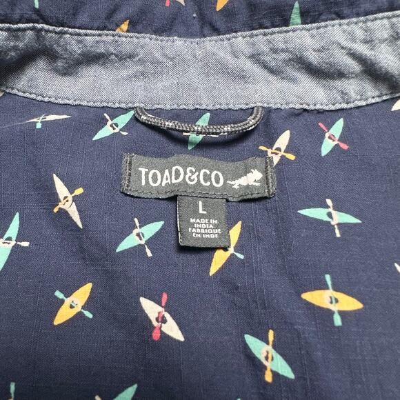 Toad & Co | Men | Fletch Organic Cotton Kayak Ripstop SS Button Up Shirt | Large - Picture 7 of 12